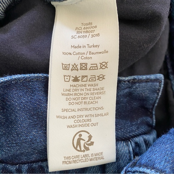 Boden Paperbag Jeans 8 Tie Waist Wide Leg High Rise Denim Trouser Pants - Picture 12 of 13